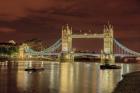 Tower Bridge At Night London England