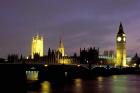 Big Ben and the Houses of Parliament at Night, London, England