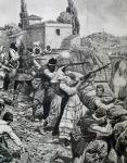 First World War (1914-1918) Inhabitants Of Town Of Serbia Fight Against Austrian Troops