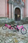 Bicycles Outside a Traditional House, Vilnius, Lithuania