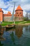 Island Castle by Lake Galve, Trakai, Lithuania I