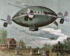 Aerostat Engraving In 'The Illustration', 1887