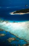 Aerial of Castaway Island, Mamanuca Islands, Fiji