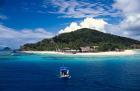 Boat Approaching Castaway Island Resort, Mamanuca Islands, Fiji