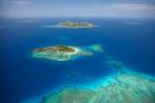 Matamanoa Island and coral reef, Mamanuca Islands, Fiji