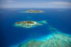 Matamanoa Island and coral reef, Mamanuca Islands, Fiji