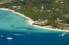 Aerial view of Plantation Island Resort, Mamanuca Islands, Fiji