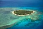 Tavarua Island and coral reef, Mamanuca Islands, Fiji