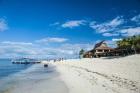 Beach restaurant on Beachcomber Island, Mamanucas Islands, Fiji, South Pacific