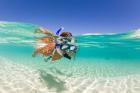 Couple snorkeling, Beqa Island, Fiji