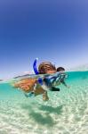 Couple snorkeling near Beqa Lagoon, Beqa Island, Fiji