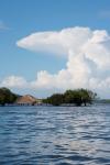 Beach at height of the wet season, Alter Do Chao, Amazon, Brazil