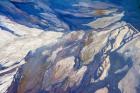 Aerial view of Highland Lakes on Atacama Desert, Chile