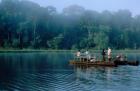 Wildlife from Raft on Oxbow Lake, Morning Fog, Posada Amazonas, Tamboppata River, Peru