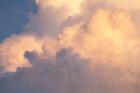 Sunset clouds over Amazon basin, Peru