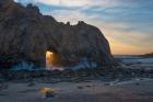 Arch's Last Light At Pfeiffer Beach