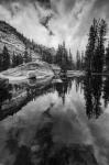 Reflective Lake At Yosemite NP (BW)