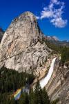 Nevada Fall, Half Dome And Liberty Cap