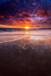 Warm Sunset From Ventura State Beach