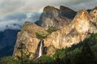 Last Light On Bridalveil Fall, California