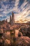 Tufas At Sunset On Mono Lake