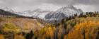 Colorado, San Juan Mountains, Panoramic Of Storm Over Mountain And Forest
