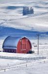 Snow-Covered Barn, Idaho