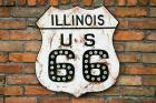 Dirty Illinois Route 66 Sign