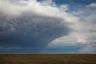 Storm Cell Forms Over Prairie, Kansas