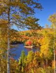 Wyman Lake In Autumn, Maine