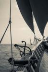 Annual Schooner Festival, Anchor, Massachusetts (BW)