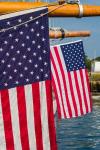 US Flag At The Annual Schooner Festival