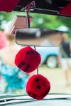 Massachusetts, Cape Ann, Gloucester, Antique Car Show, 1950's Fuzzy Dice