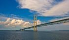 Blue Skies over the Mackinac Bridge