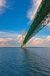 Sailing under the Mackinac Bridge