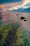 Sunset At Fisherman's Island State Park On Lake Michigan