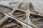 Mississippi, Corinth Crossroads Museum Rail track crossing