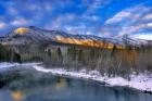 Mcdonald Creek And The Apgar Mountains In Glacier NP