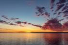 Vivid Sunrise Clouds Over Fort Peck Reservoir, Charles M Russell National Wildlife Refuge, Montana