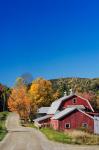 Rural barn in autumn, New Hampshire