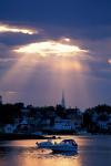 The North Church Rises Above Portsmouth, Piscataqua River, New Hampshire