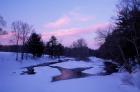 Winter from Bridge on Lee-Hook Road, Wild and Scenic River, New Hampshire