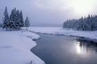 Snow on the Shores of Second Connecticut Lake, Northern Forest, New Hampshire