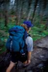 Backpacking on Franconia Ridge Trail, Boreal Forest, New Hampshire