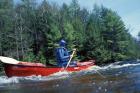 Paddling on the Suncook River, Tributary to the Merrimack River, New Hampshire