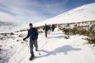 Winter Hiking near Lion Head, Mount Washington, White Mountain National Forest, New Hampshire