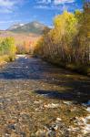 The Percy Peaks rise above Nash Stream, Stark, New Hampshire