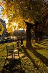 Late afternoon on the Dartmouth College Green,  New Hampshire