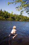 Rope swing, Mollidgewock SP, New Hampshire