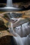 New Hampshire, White Mountains National Forest. Detail of Sabbaday Falls.